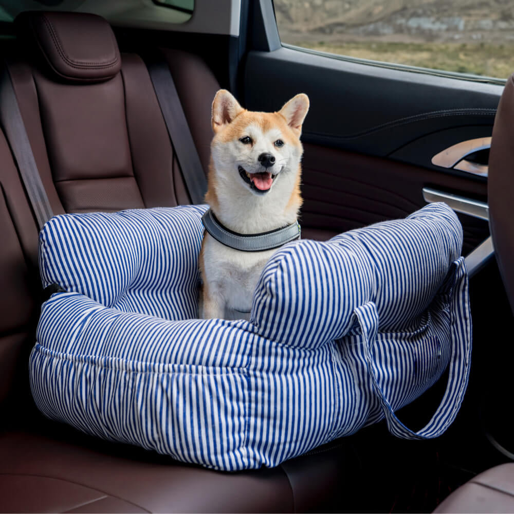 Portable Leisure Outing Pet Bolster Dog Car Seat Bed