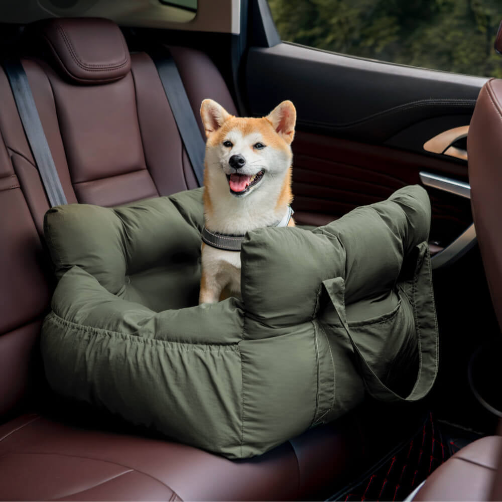 Portable Leisure Outing Pet Bolster Dog Car Seat Bed