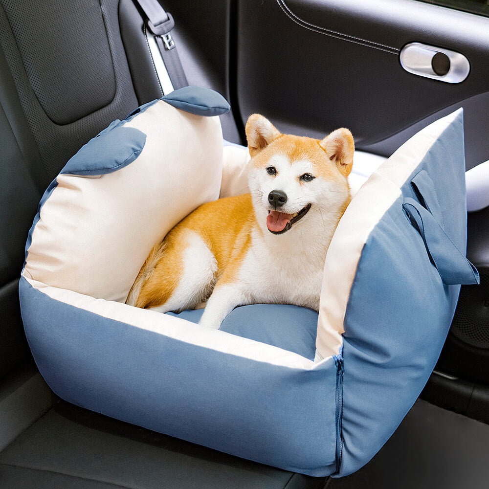 Bear Ears Pet Car Safety Bed Dog Car Seatbed