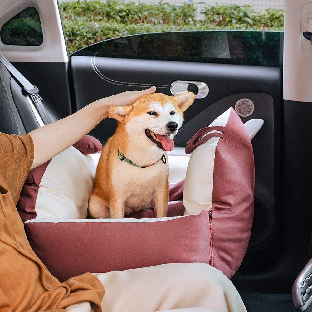 Bear Ears Pet Car Safety Bed Dog Car Seatbed