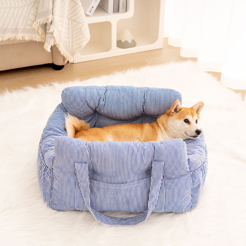 Portable Leisure Outing Pet Bolster Dog Car Seat Bed