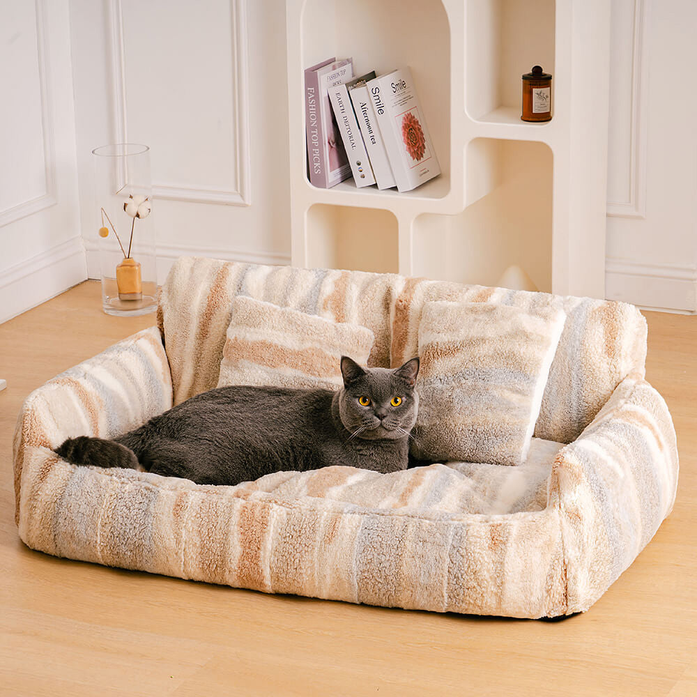 Nordic Fluffy Extra Large Cosy Dog & Cat Sofa Bed