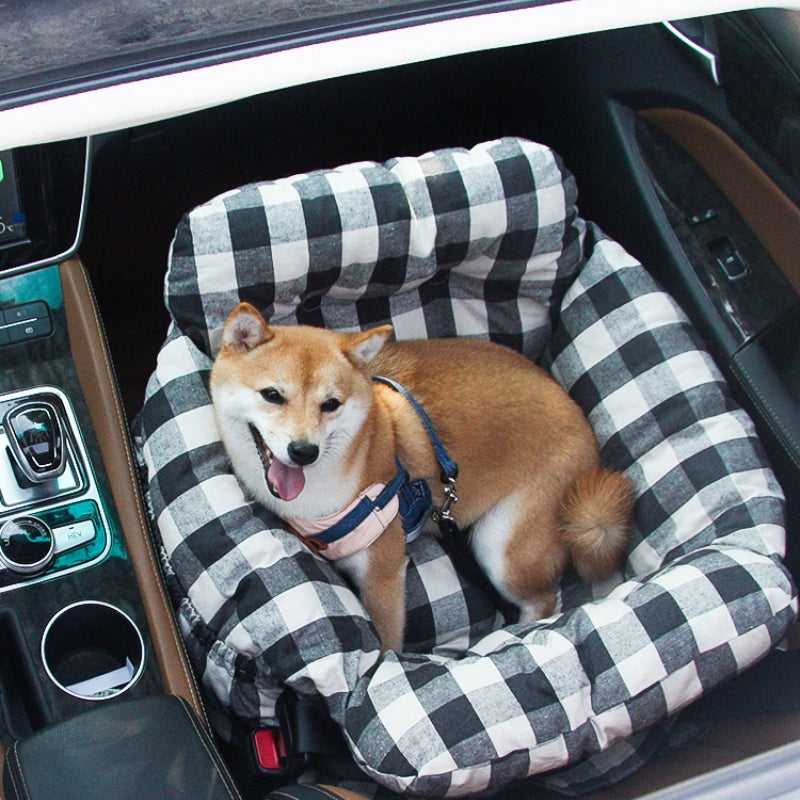 Portable Leisure Outing Pet Bolster Dog Car Seat Bed