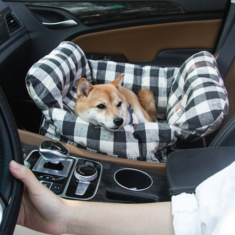 Portable Leisure Outing Pet Bolster Dog Car Seat Bed