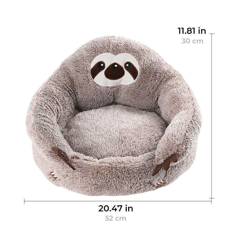 Warming Cute Sloth Semi-Enclosed Cat Cave