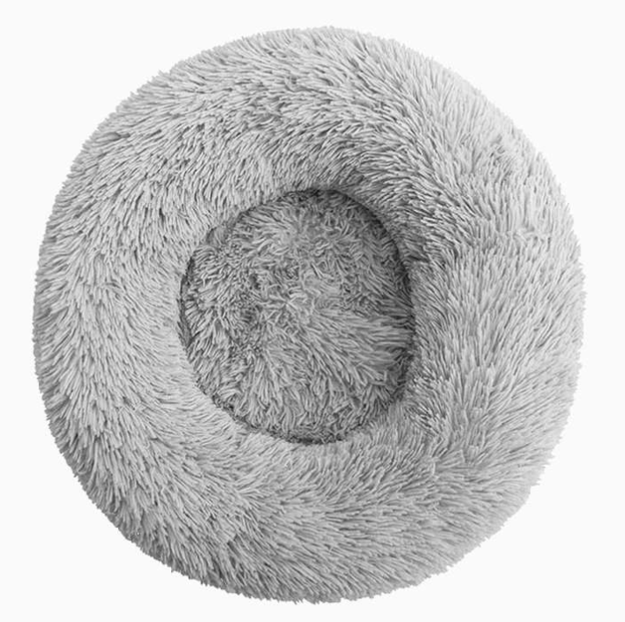 Fuzzy Round Fluffy Dog Bed