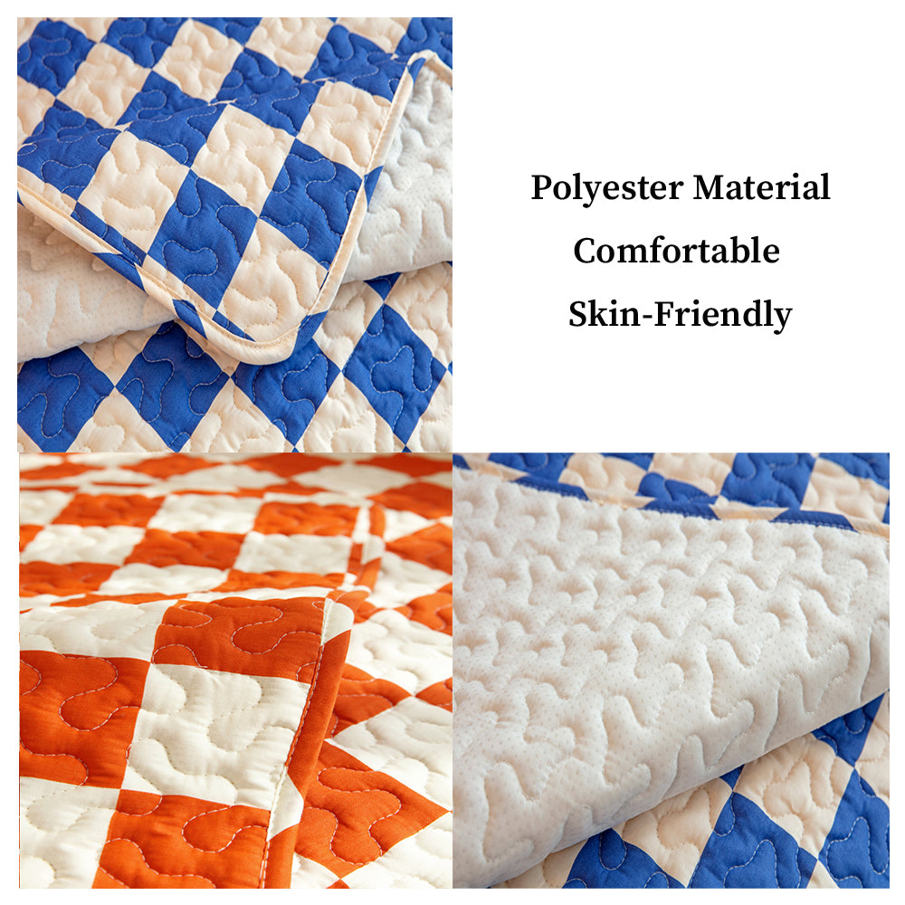 Colorful Checkerboard Anti Scratch Furniture Protector Couch Cover