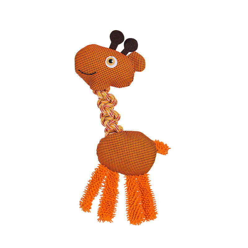 Rope Squeaky Dog Interactive Toy - Animal Series