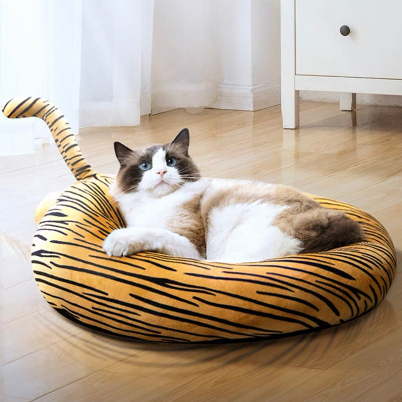 Funny Tiger Butt Shape Cat Bed