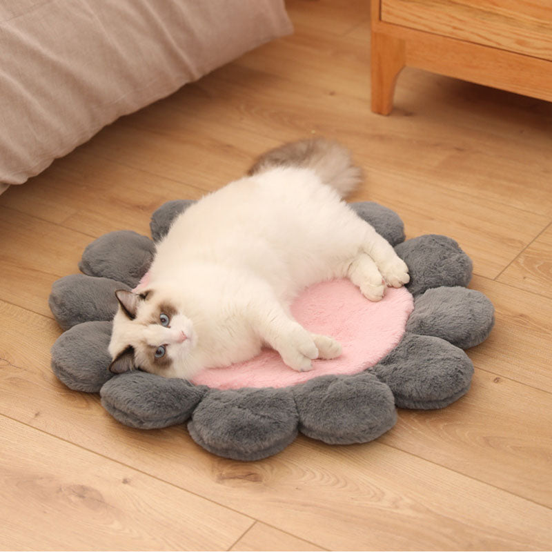 Colorful Sunflower Shape Human Pet Mat Dog Bed