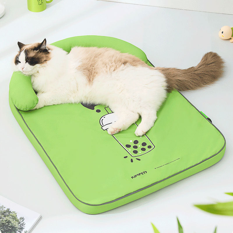 Ice Cream Shape Ice Silk Cooling Pet Mat