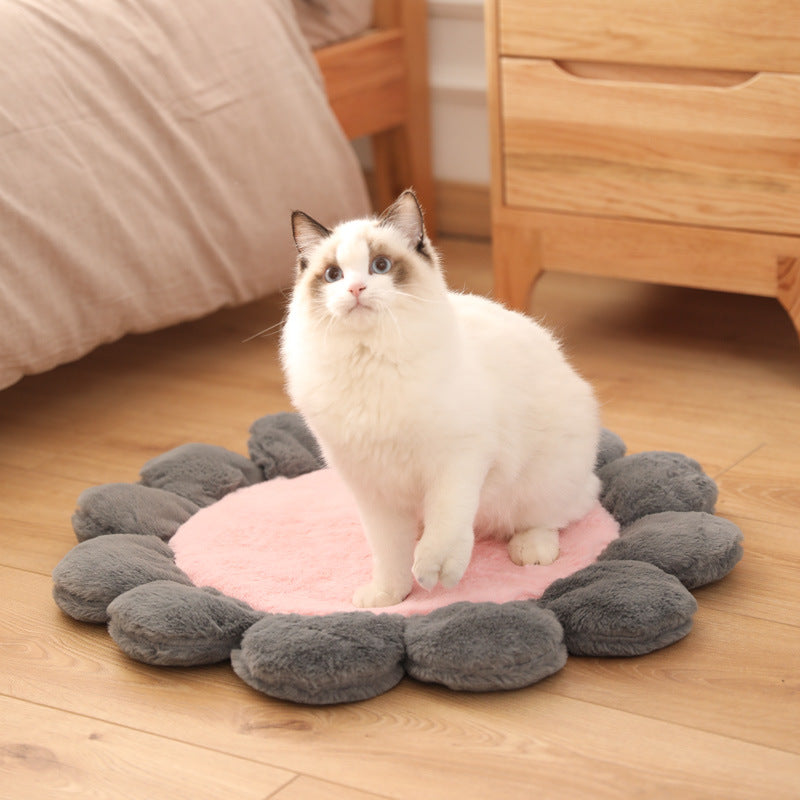 Colorful Sunflower Shape Human Pet Mat Dog Bed