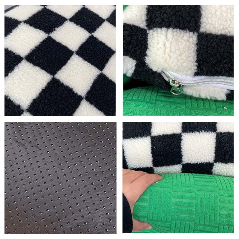 Color Clash Checkerboard Dog & Cat Bed