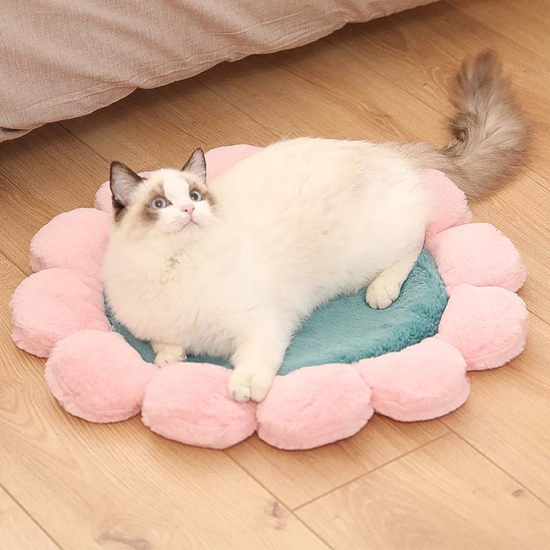 Colorful Sunflower Shape Human Pet Mat Dog Bed