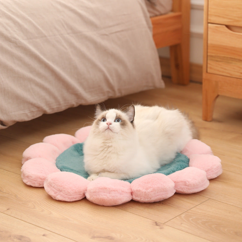 Colorful Sunflower Shape Human Pet Mat Dog Bed