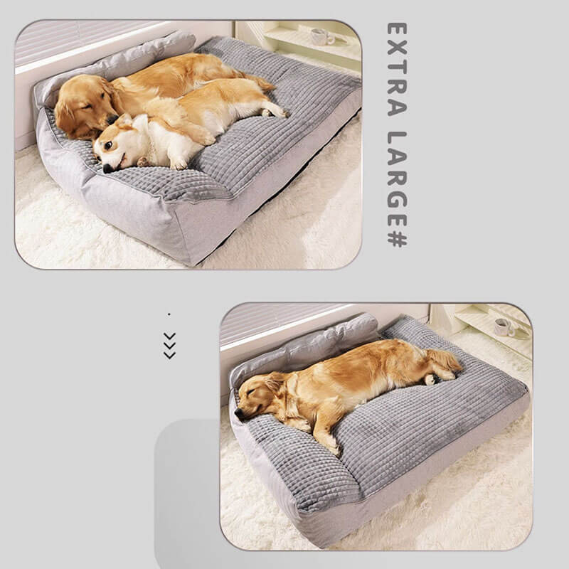 All Seasons Thick Large Washable Cat & Dog Pillow Bed