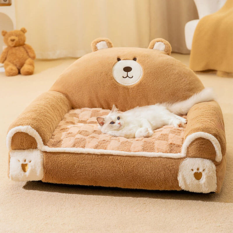 Comfortable Calming Pet Bed Adorable Dog & Cat Sofa Bed