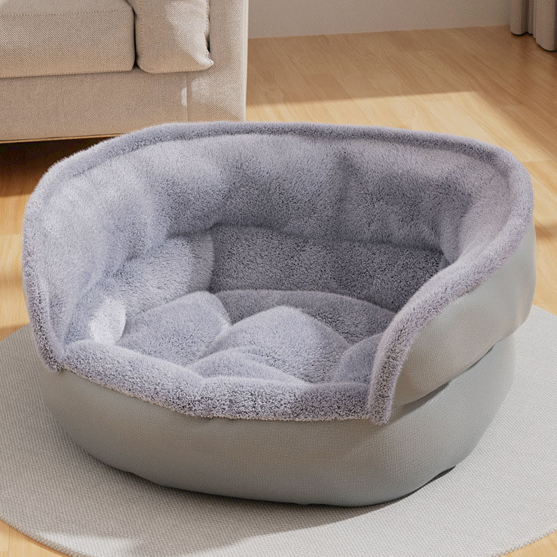 Cozy Backrest Pet Bed Deep Sleeping Waterproof Dog & Cat Bed