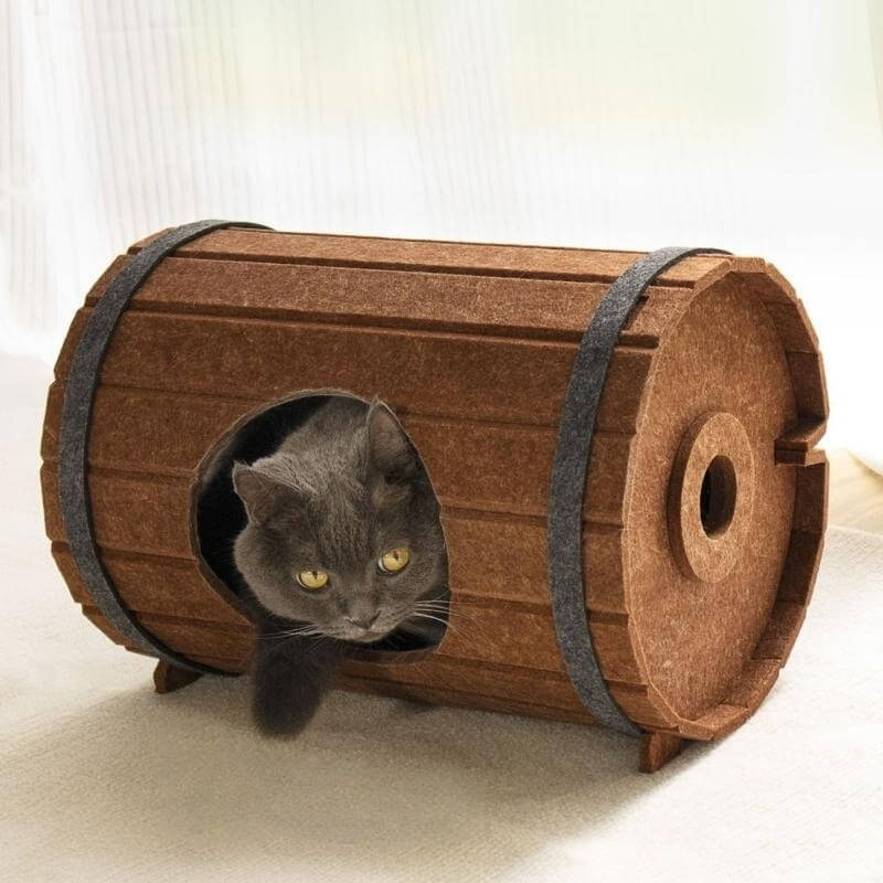 Felt Fabric Cat Hole Assembly Semi-enclosed Cat Cave