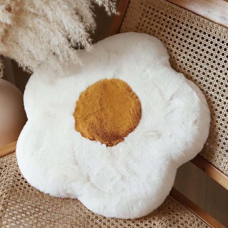 Fluffy Sunflower Memory Foam Cat Mat Seat Pad