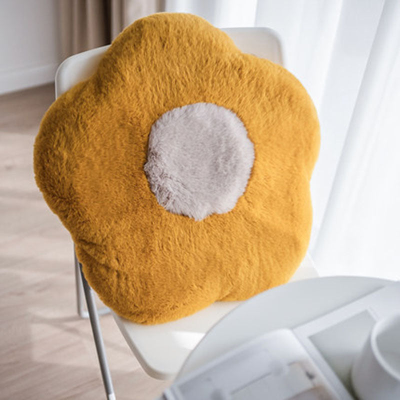 Fluffy Sunflower Memory Foam Cat Mat Seat Pad