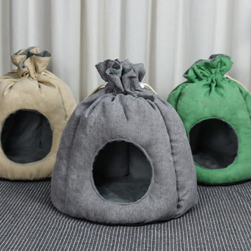 Funny Money Bag Enclosed Cat Cave