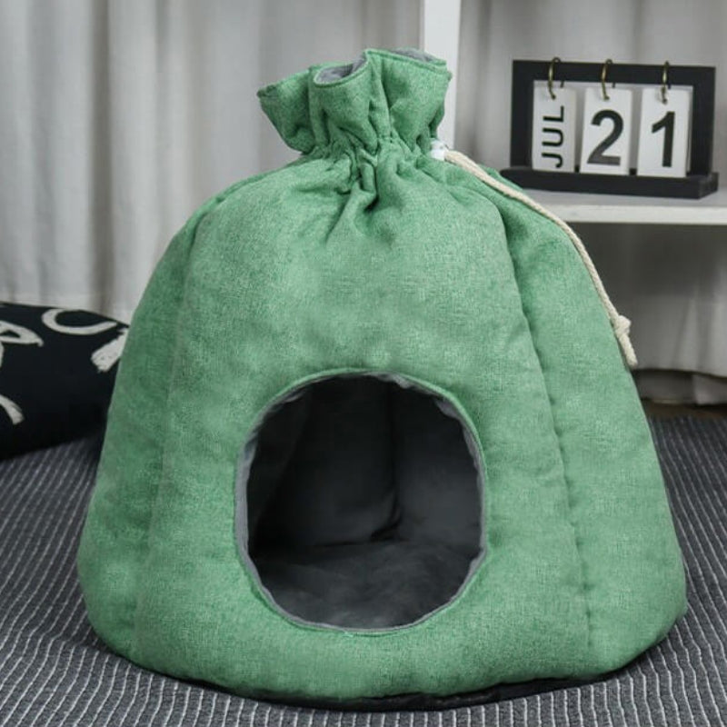 Funny Money Bag Enclosed Cat Cave