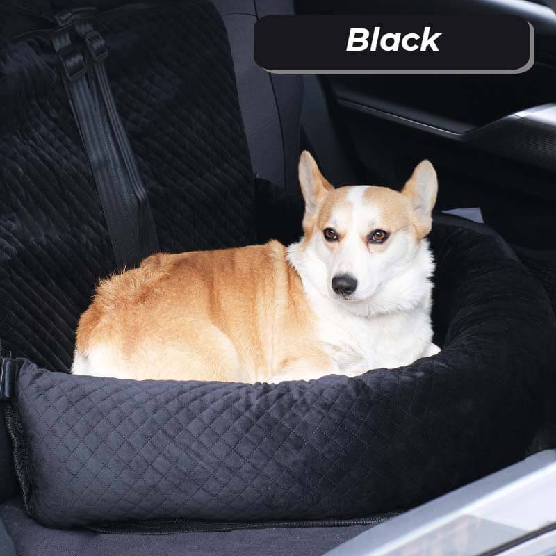 Large Soft Velvet Pet Travelling Bed Dog Car Seat