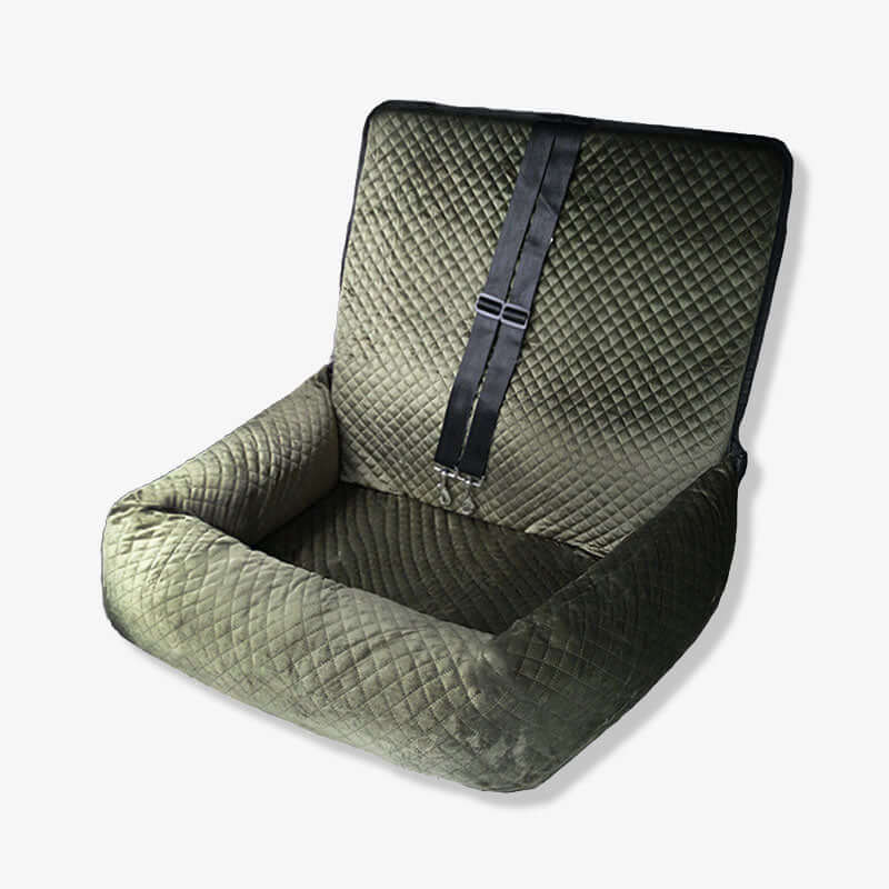 Large Soft Velvet Pet Travelling Bed Dog Car Seat