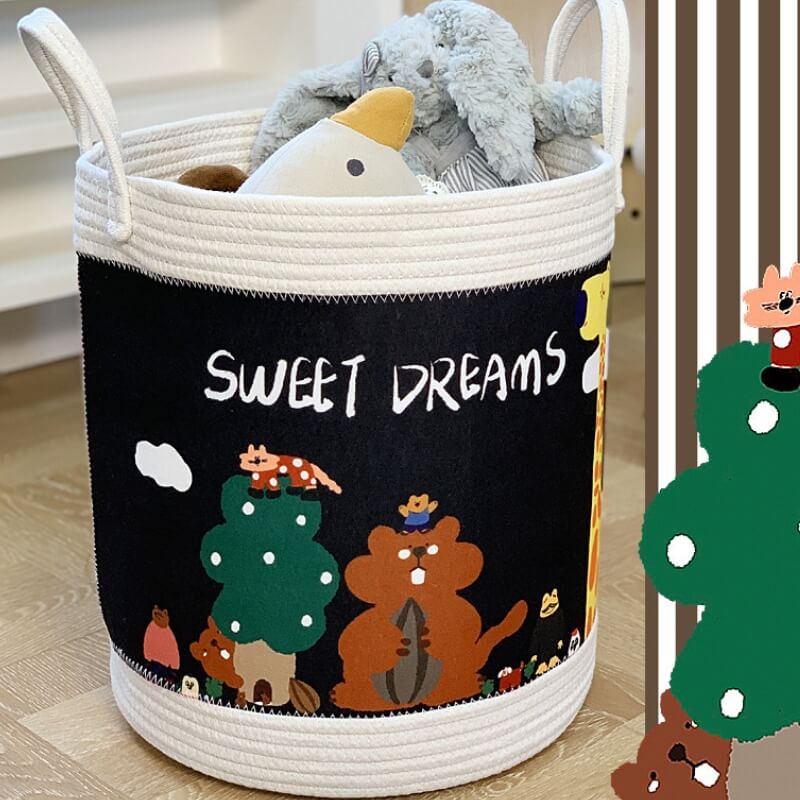 Versatile Felt Fabric Toy Storage Basket