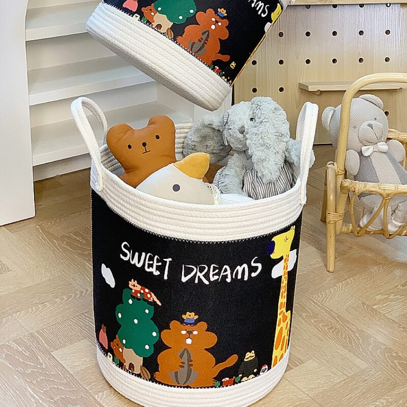 Versatile Felt Fabric Toy Storage Basket