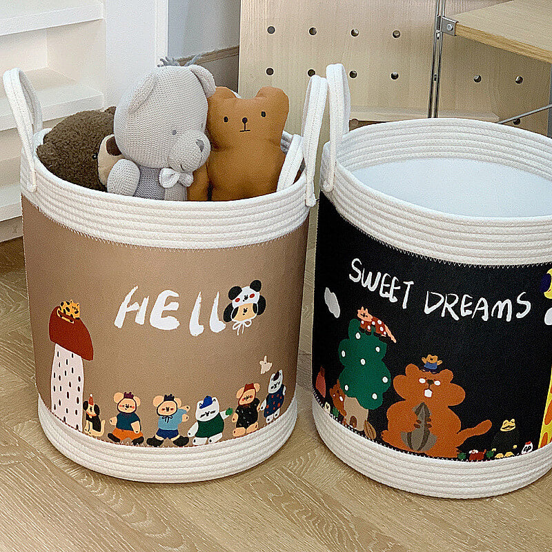 Versatile Felt Fabric Toy Storage Basket