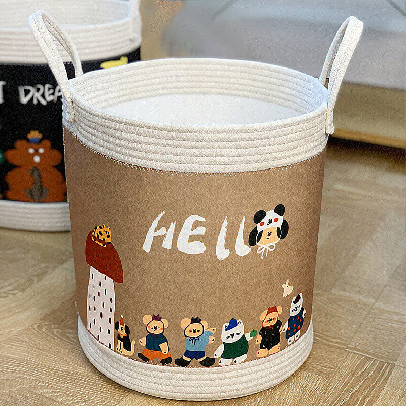 Versatile Felt Fabric Toy Storage Basket