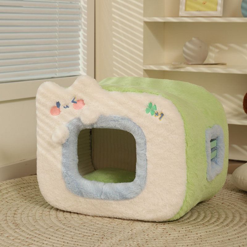 Adorable Vital Cat House - Polaroid