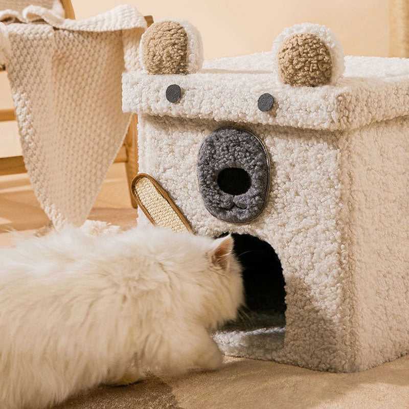 Animal Series Foldable Soft Den Cat Bed Cat House