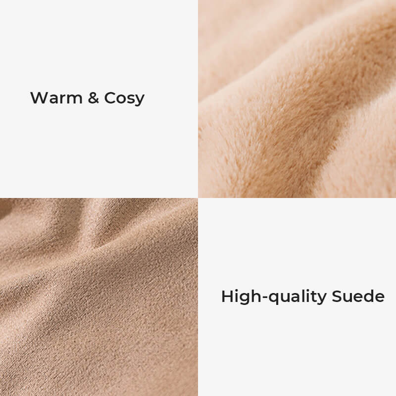 Anti-anxiety oval warm plush dog bedding