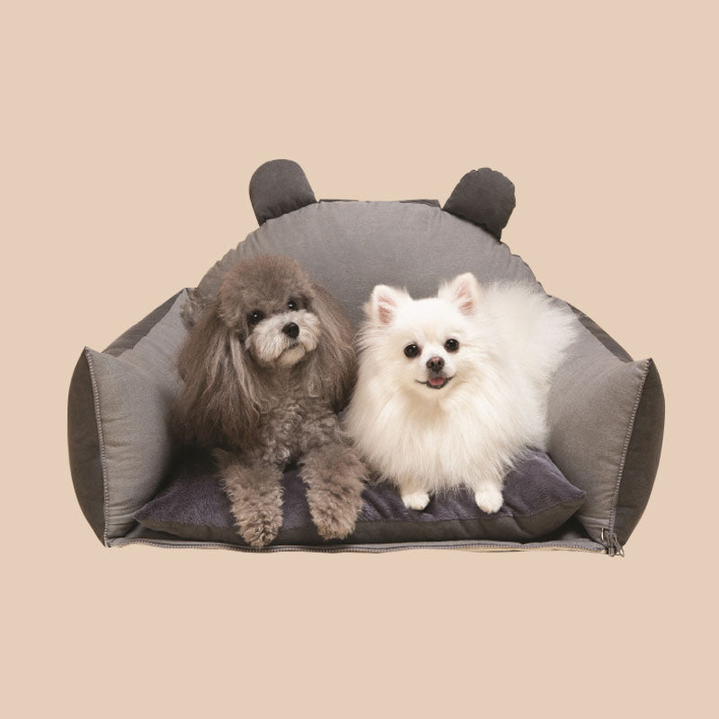 Bear Ears Pet Car Safety Bed Dog Car Seatbed