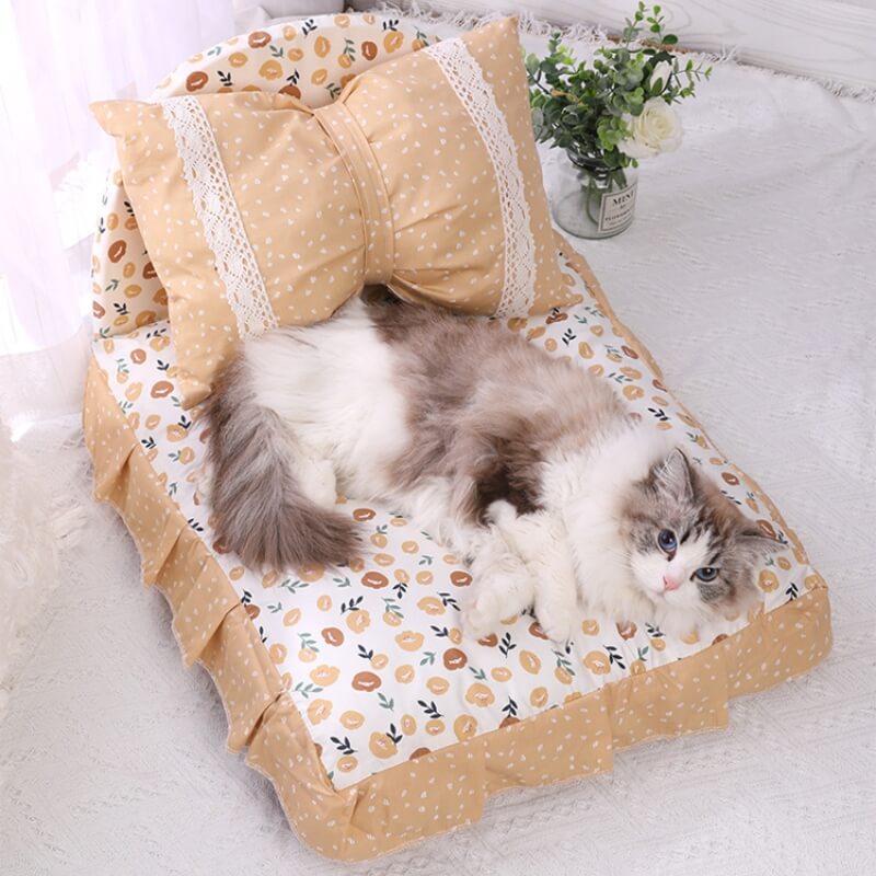 Bow Knot Princess Bed Dog & Cat Bed