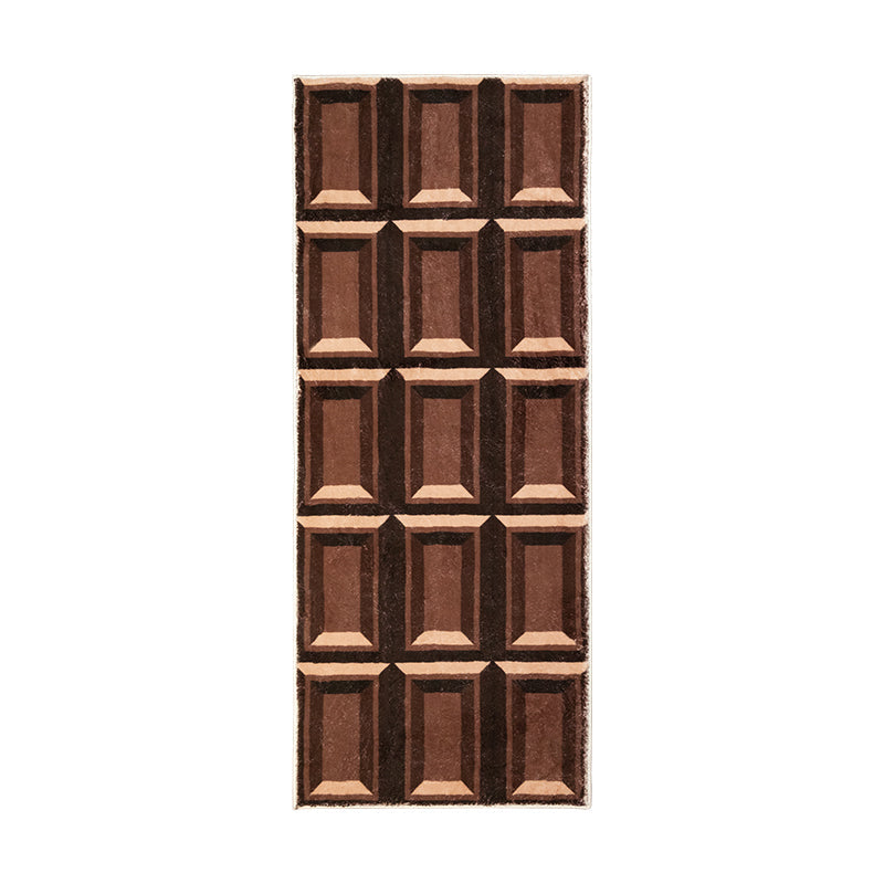 Chocolate Creative Three-dimensional Plush Pet Mat