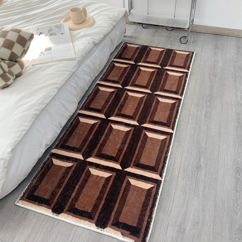 Chocolate Creative Three-dimensional Plush Pet Mat