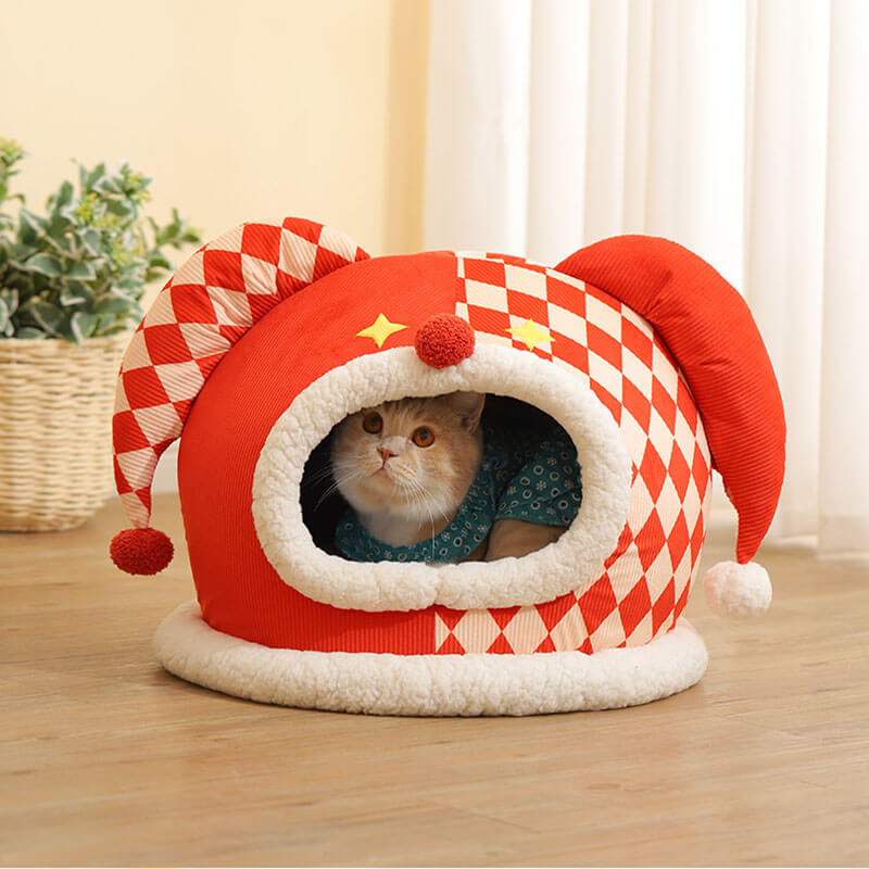 Circus Series Pet Bed Semi-Closed Cat Cave