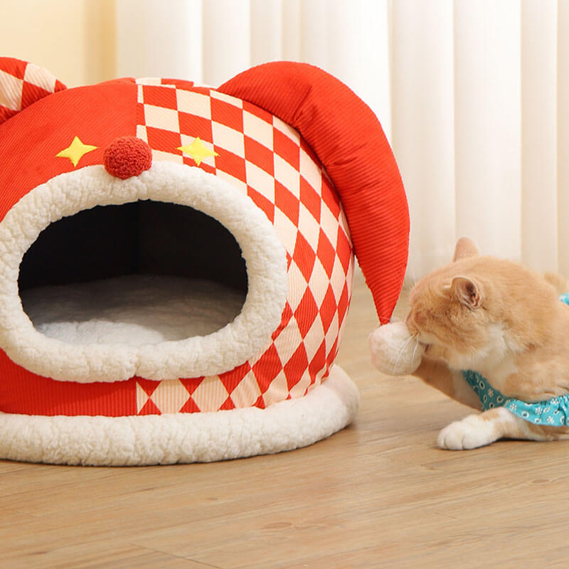 Circus Series Pet Bed Semi-Closed Cat Cave