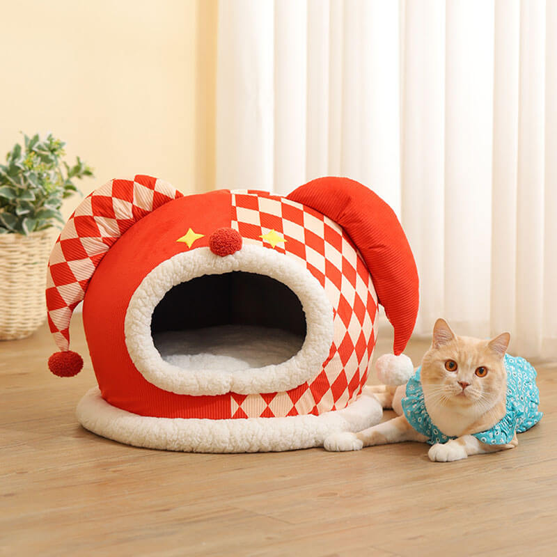 Circus Series Pet Bed Semi-Closed Cat Cave