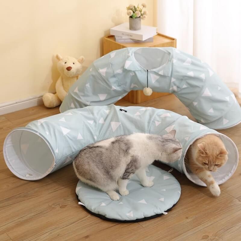 Cool Breathable Folding Cat Tunnel Bed