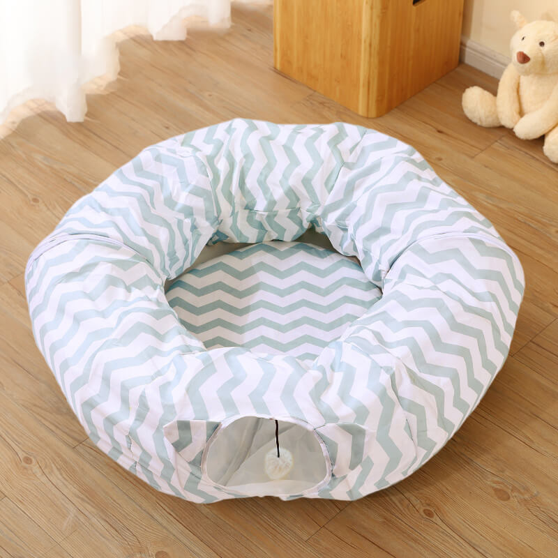 Cool Breathable Folding Cat Tunnel Bed