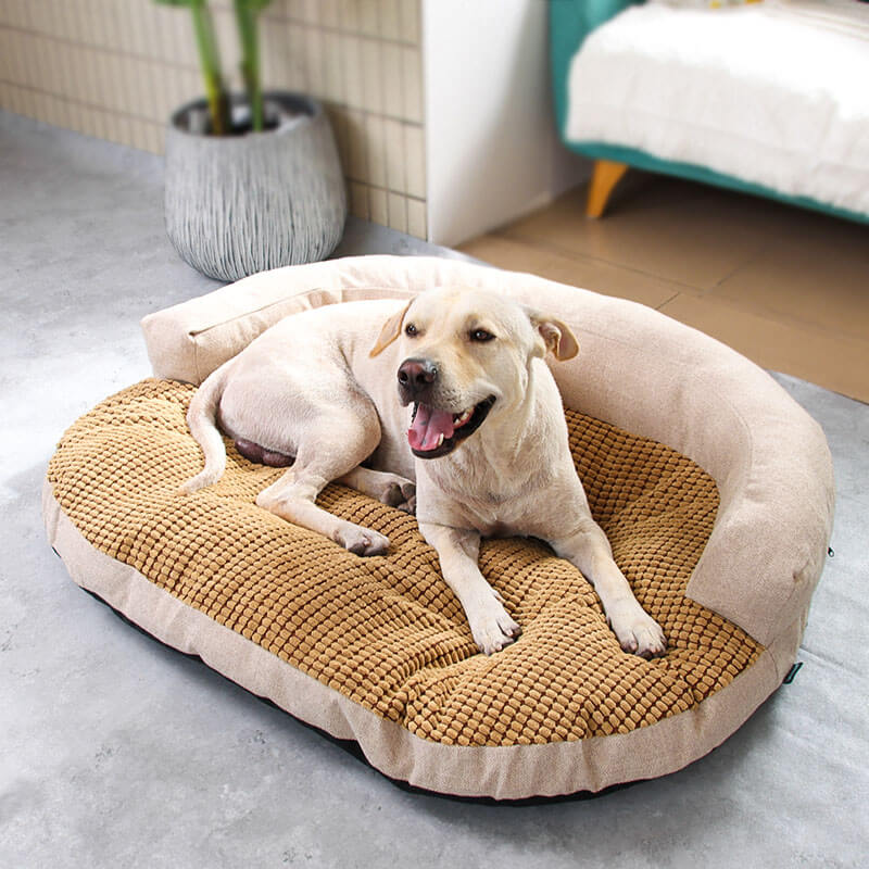 Cornfleece Neckband Pet Beds Removable Doggie Sofabed