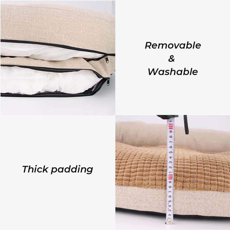 Cornfleece Neckband Pet Beds Removable Doggie Sofabed