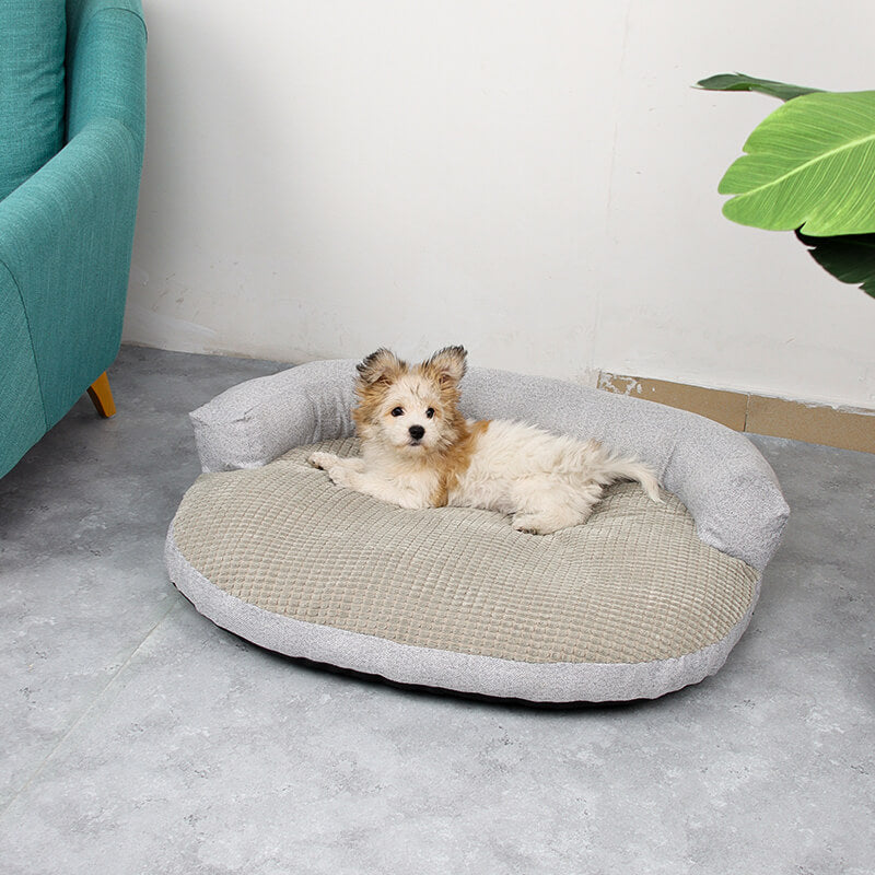 Cornfleece Neckband Pet Beds Removable Doggie Sofabed