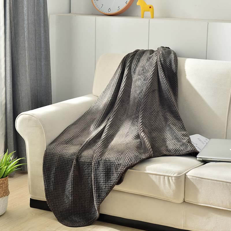 Cosy Home Velvet Sofa Cover Pineapple Pattern Couch Cover