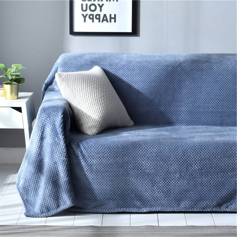 Cosy Home Velvet Sofa Cover Pineapple Pattern Couch Cover